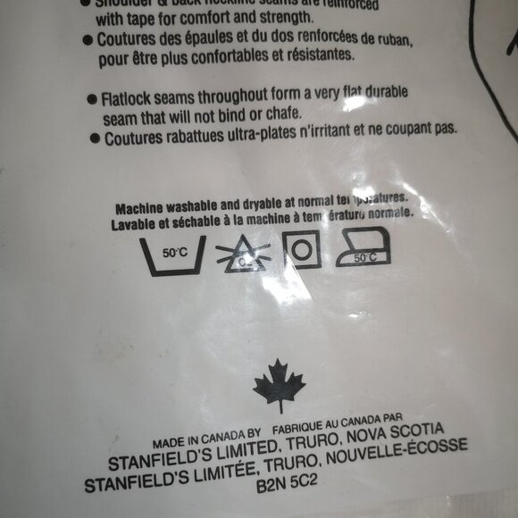 New in Package Stanfield's Men's Size Medium Short Sleeve Combination Underwear - Picture 3 of 4